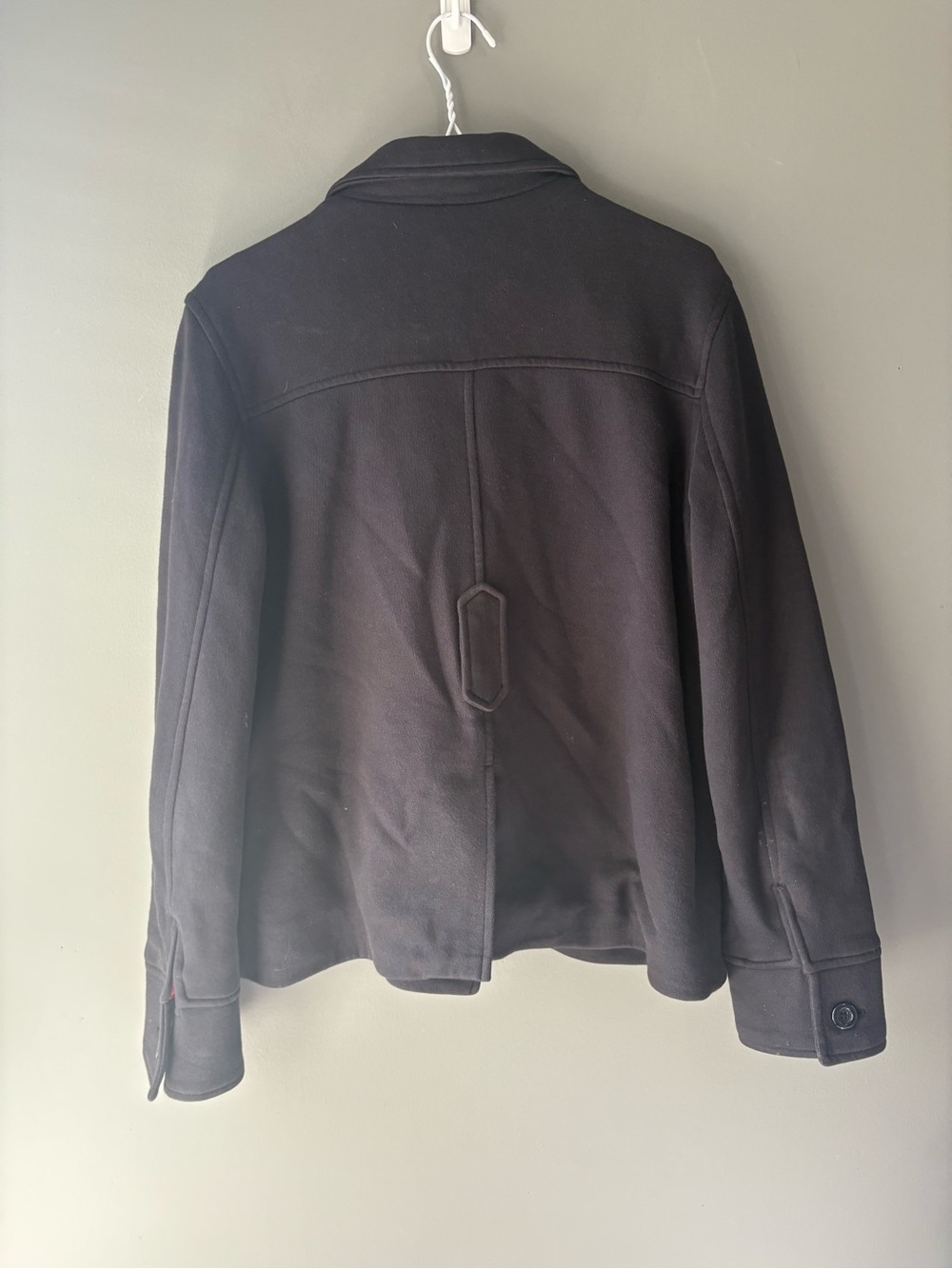 Joe Fresh Black Button Art Jacket Pink Lining Size L Unique Statement Coat - Picture 12 of 12